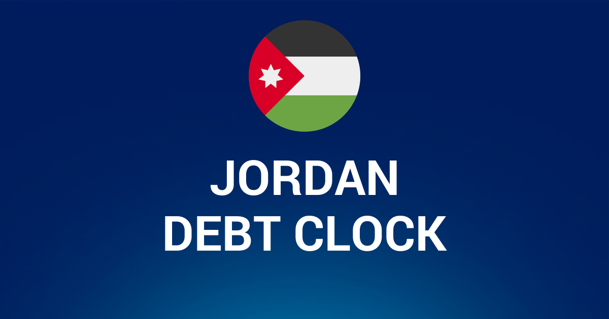 Jordan Debt Clock - National debt of Jordan